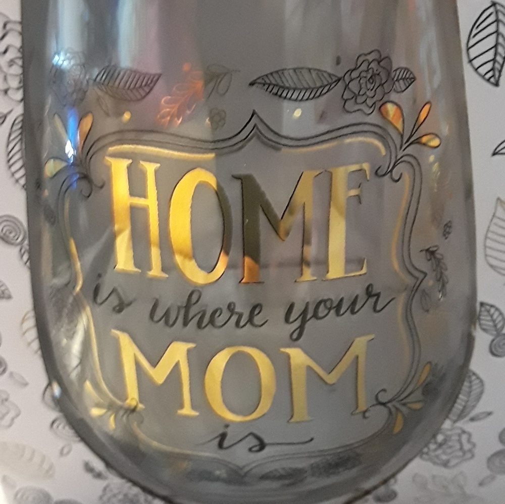Home.is Where Your Mom Is Juice Glass NEW
